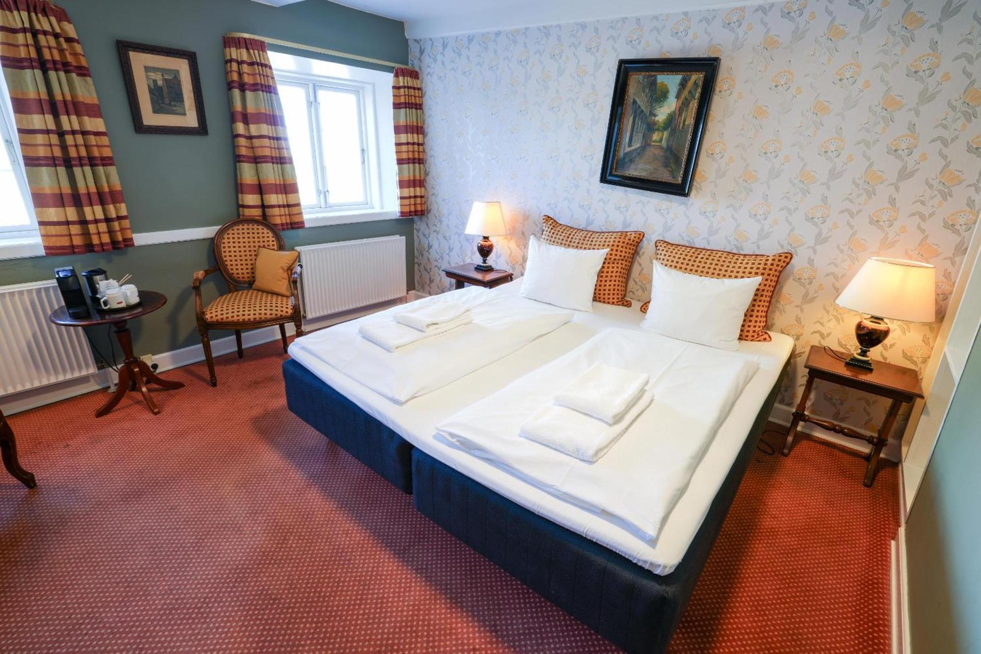 Tweepersoonskamer met 1 of 2 Bedden en Uitzicht op de Kathedraal van Ribe